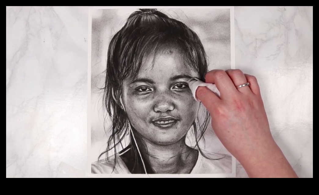 فن التلطخ: التليين والمزج في الفحم