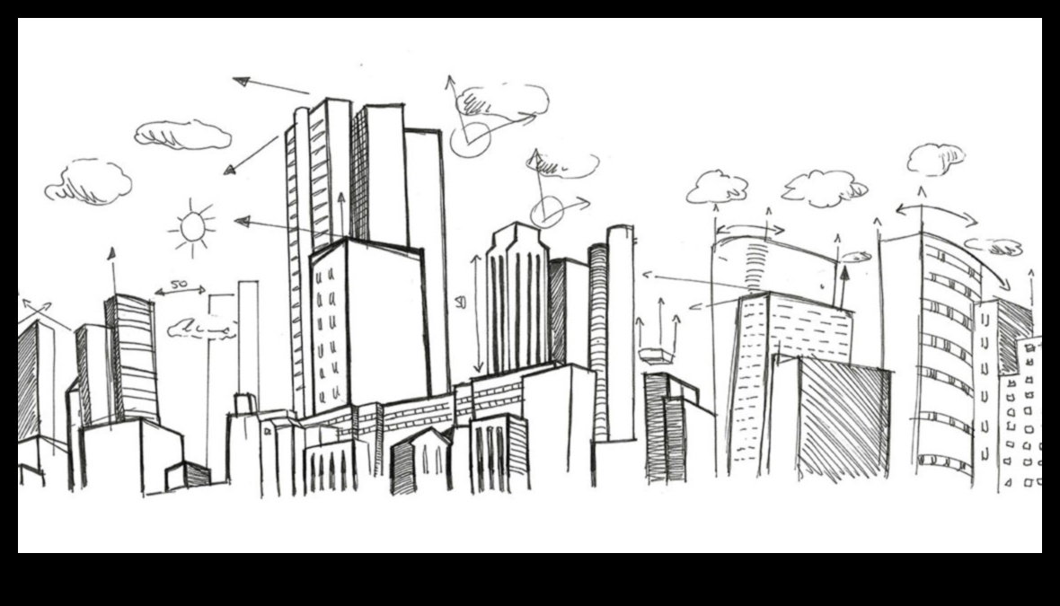 قلم الرصاص والمنظور: نقل العمق في الرسومات الحضرية