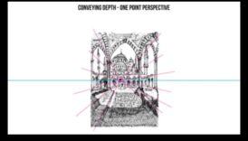 قلم الرصاص والمنظور: نقل العمق في الرسومات الحضرية