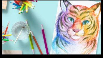 اندماج الألوان المائية: مزج الألوان في فن قلم الرصاص